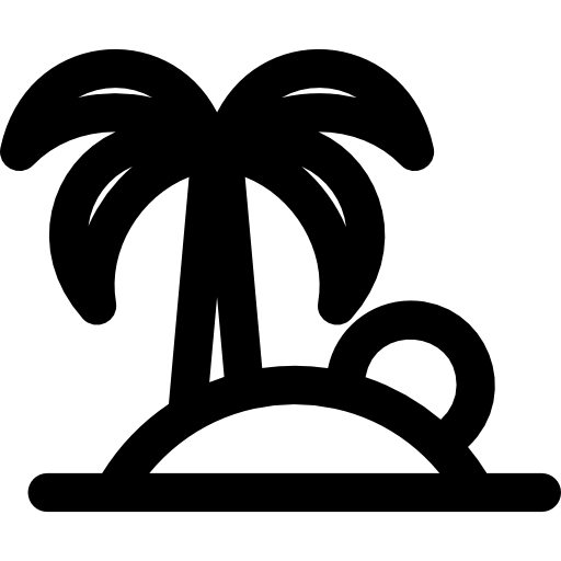 小島 Basic Rounded Lineal icon