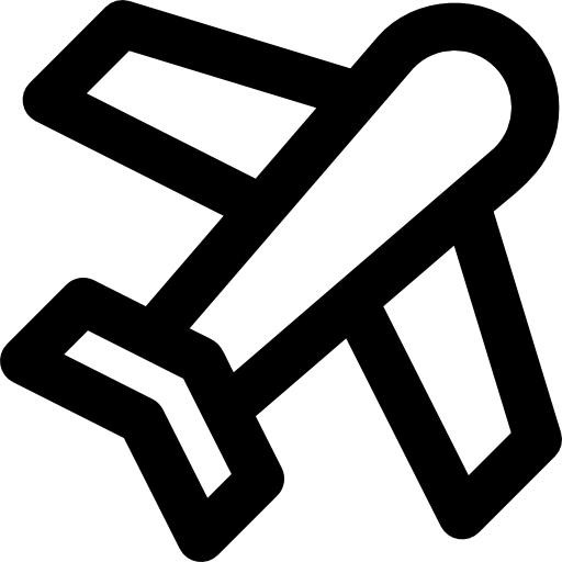 flugzeug Basic Rounded Lineal icon