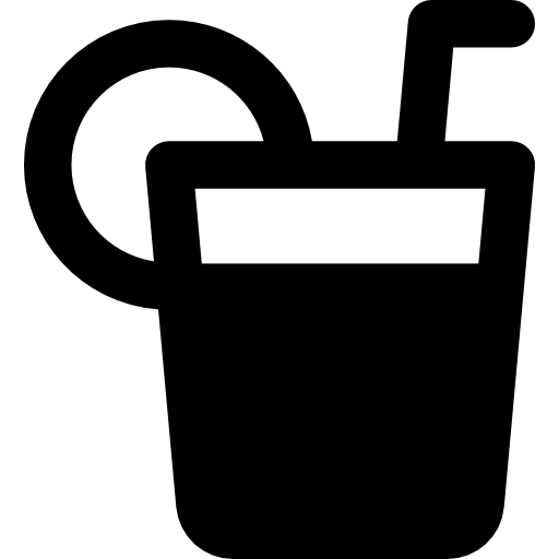 Cocktail Basic Rounded Filled icon
