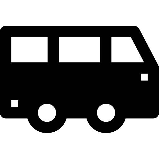 Bus Basic Rounded Filled icon