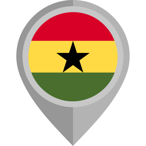 ghana Flags Rounded icoon