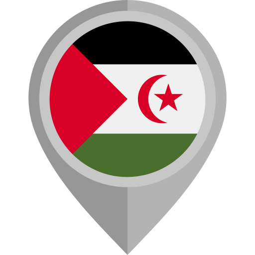 sahrawi arabische democratische republiek Flags Rounded icoon