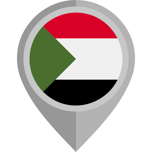 Sudan Flags Rounded icon