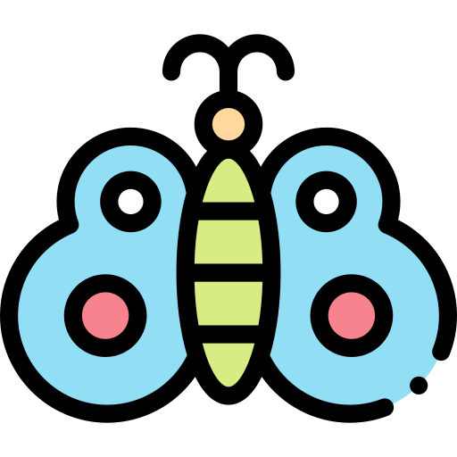 schmetterling Detailed Rounded Lineal color icon