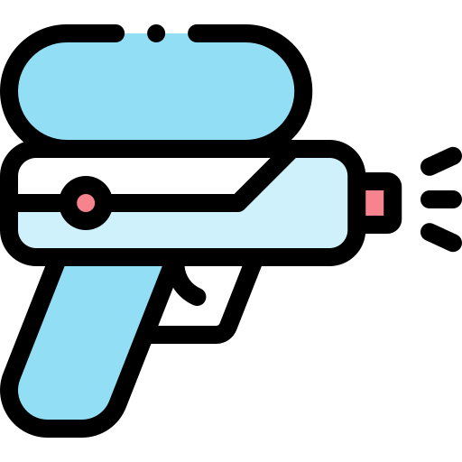 Water gun Detailed Rounded Lineal color icon