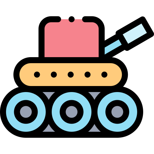 panzer Detailed Rounded Lineal color icon