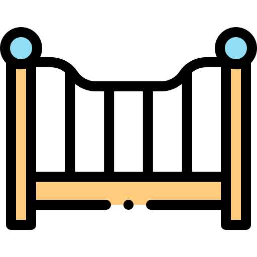 Cradle Detailed Rounded Lineal color icon