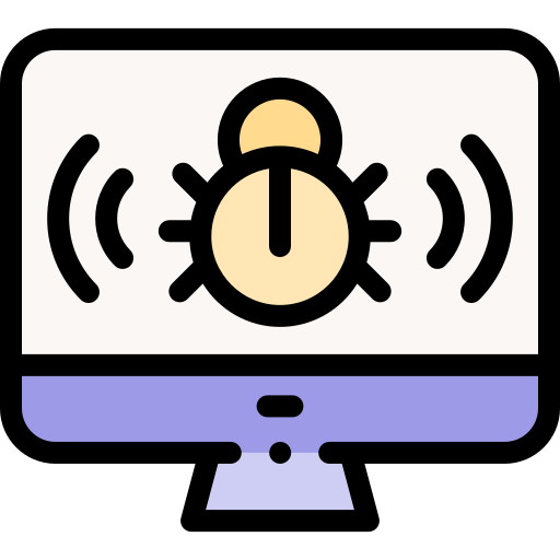 コンピューターのバグ Detailed Rounded Lineal color icon