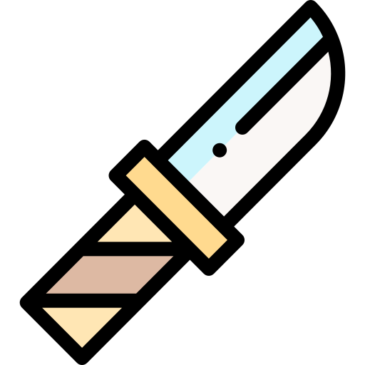 Knife Detailed Rounded Lineal color icon