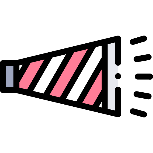 メガホン Detailed Rounded Lineal color icon