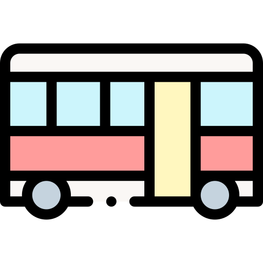 bus Detailed Rounded Lineal color icon