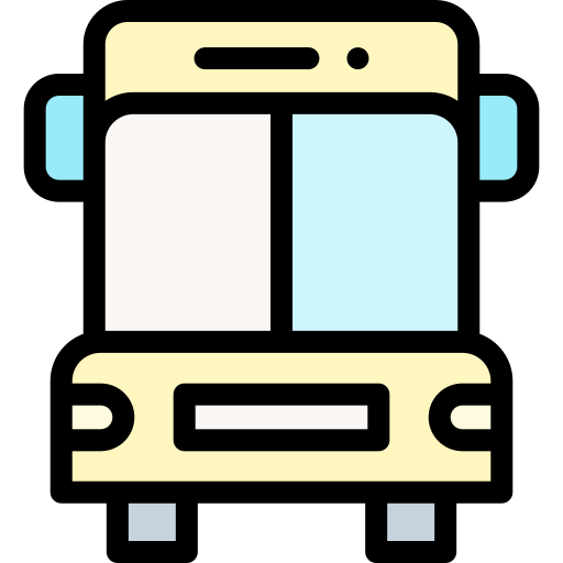 ônibus Detailed Rounded Lineal color Ícone