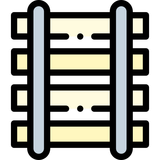 鉄道 Detailed Rounded Lineal color icon