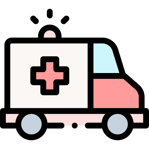 krankenwagen Detailed Rounded Lineal color icon