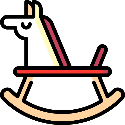 caballo mecedora Special Lineal color icono