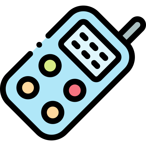 walkie talkie Detailed Rounded Lineal color icon