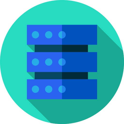 Database Flat Circular Flat icon