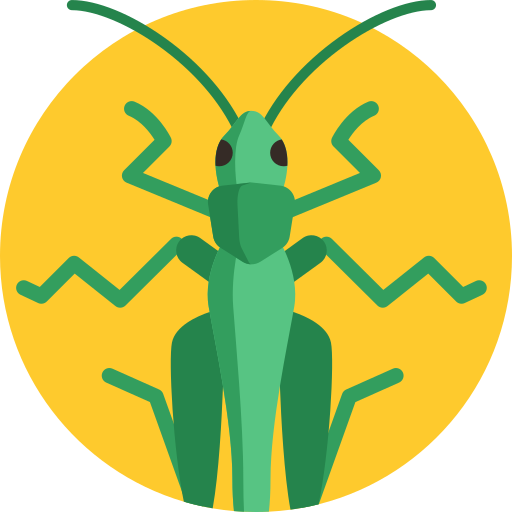 Grasshopper Detailed Flat Circular Flat icon