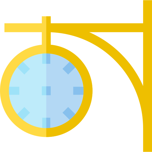 時計 Basic Straight Flat icon