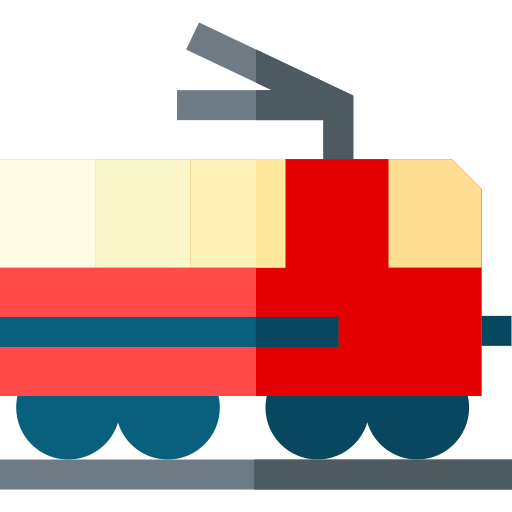 Tren de pasajeros Basic Straight Flat icono