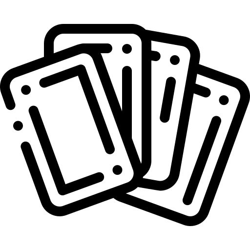 Cartão de jogo Detailed Rounded Lineal color Ícone