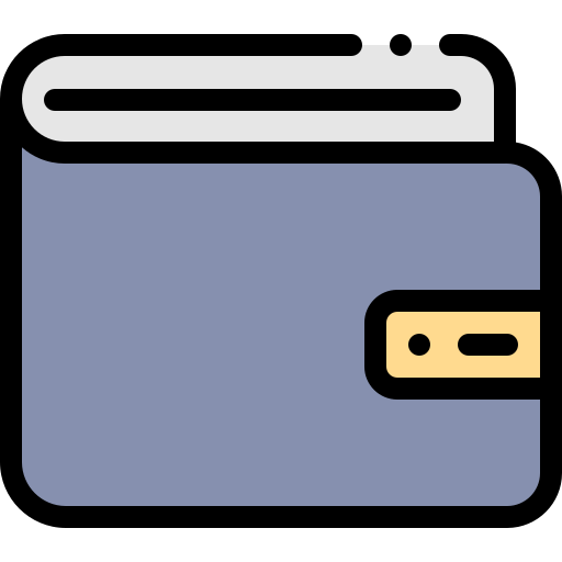 Wallet Detailed Rounded Lineal color icon