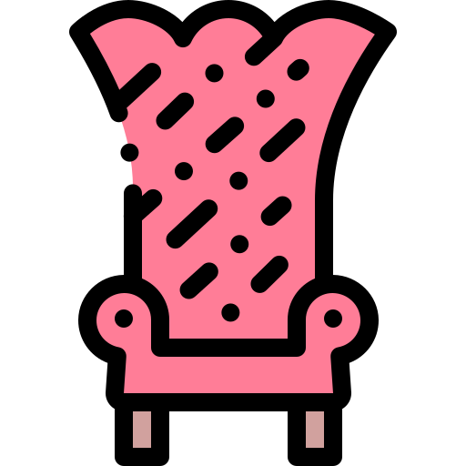 Throne Detailed Rounded Lineal color icon