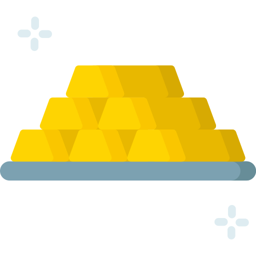 Gold Ingots Special Flat icon