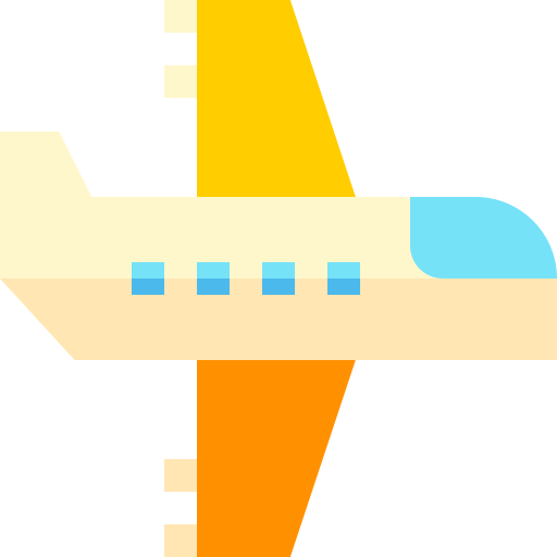 avion Basic Straight Flat Icône