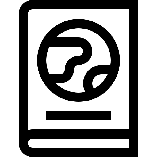 geografie Basic Straight Lineal icoon