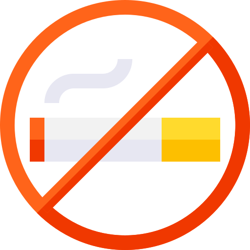 Proibido fumar Basic Straight Flat Ícone
