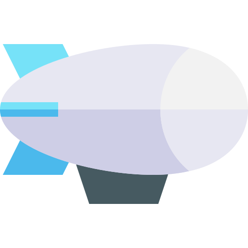 飛行船 Basic Straight Flat icon