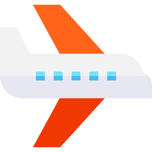 Aeroplano Basic Straight Flat icono