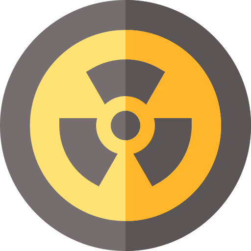 radioactief Basic Straight Flat icoon
