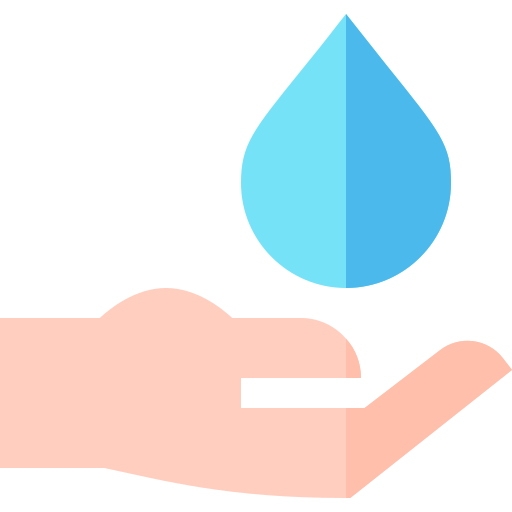 bespaar water Basic Straight Flat icoon