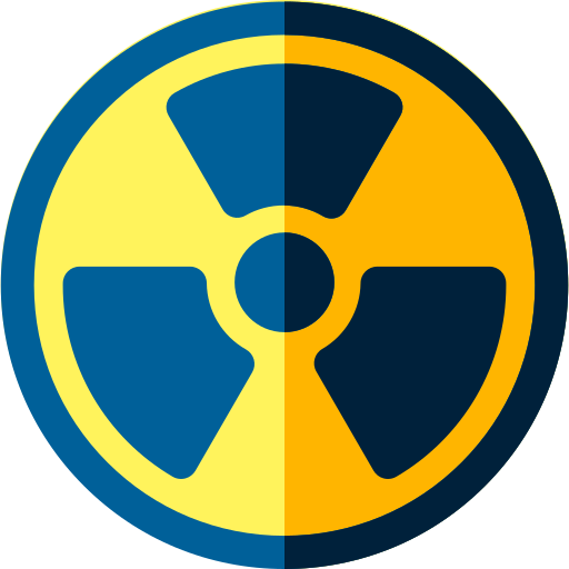 Nuclear energy Basic Rounded Flat icon