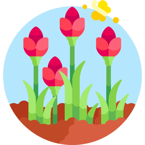 tulipany Detailed Flat Circular Flat ikona