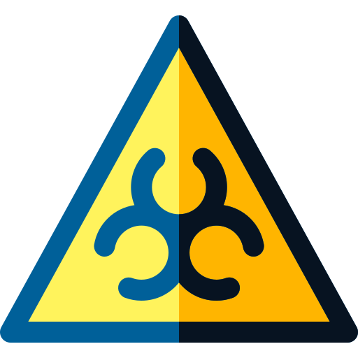Biohazard Basic Rounded Flat icon