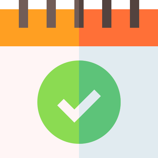 Calendar Basic Straight Flat icon