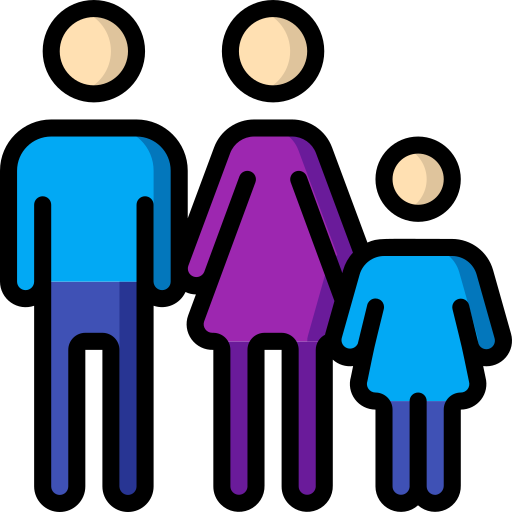 Family Basic Miscellany Lineal Color icon