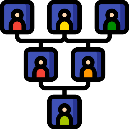 familienstammbaum Basic Miscellany Lineal Color icon