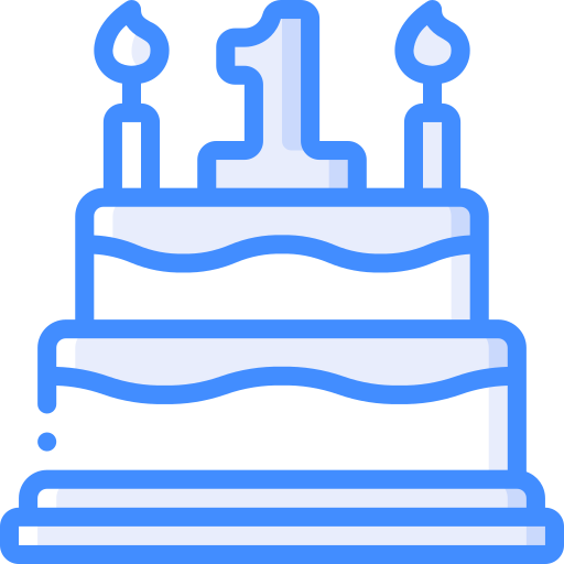 Torta de cumpleaños Basic Miscellany Blue icono