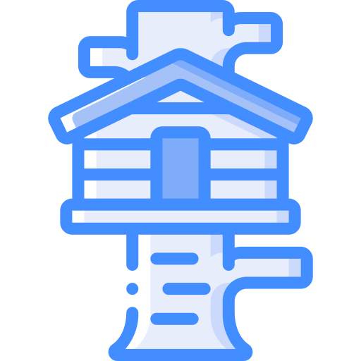 domek na drzewie Basic Miscellany Blue ikona