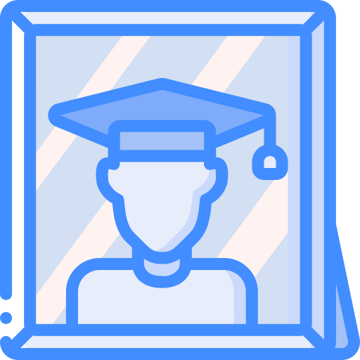 졸업 Basic Miscellany Blue icon