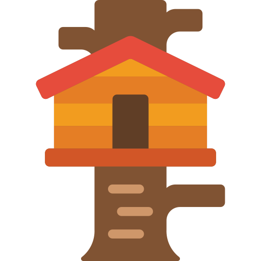 Tree house Basic Miscellany Flat icon