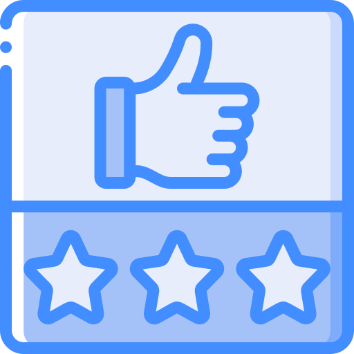 Good review Basic Miscellany Blue icon