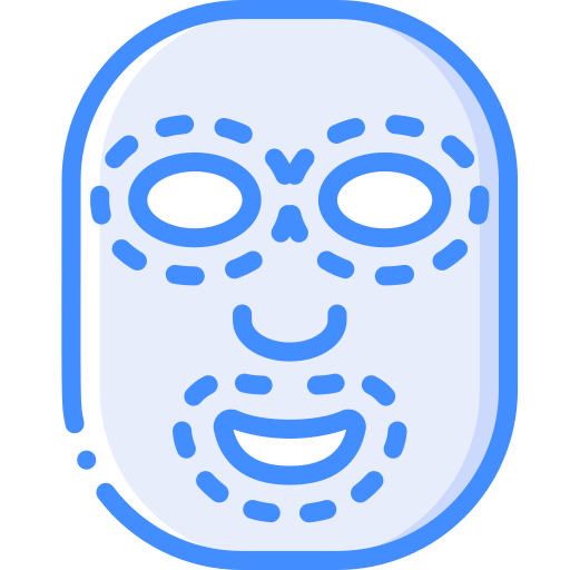 gesichtsmaske Basic Miscellany Blue icon