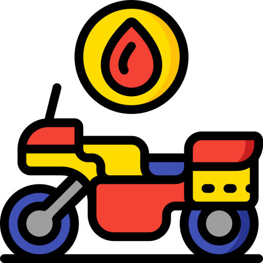motocykl Basic Miscellany Lineal Color ikona