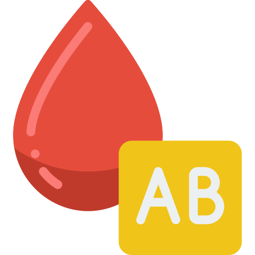 grupa krwi Basic Miscellany Flat ikona