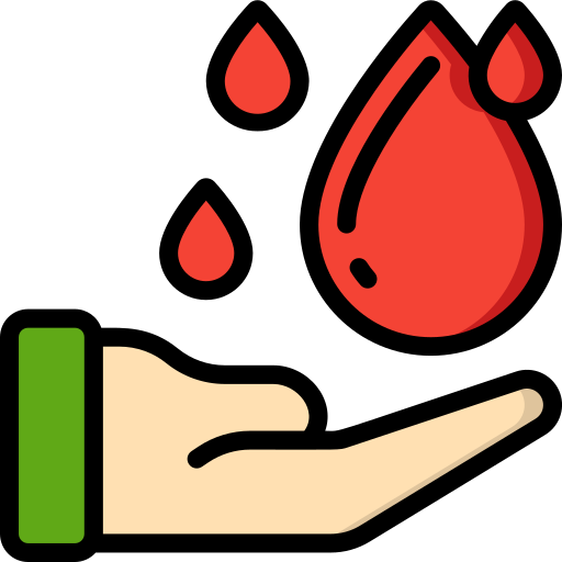 Blood donation Basic Miscellany Lineal Color icon